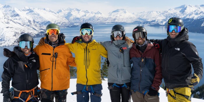 Pulseline Adventure Heli Skiing Alaska Staff and Customers